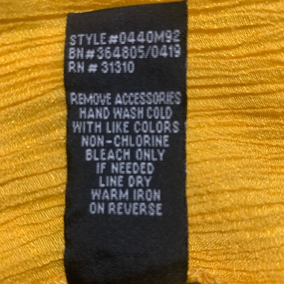 Alyx Goldenrod Flounce Sleeve Blouse M - Picture 5 of 5